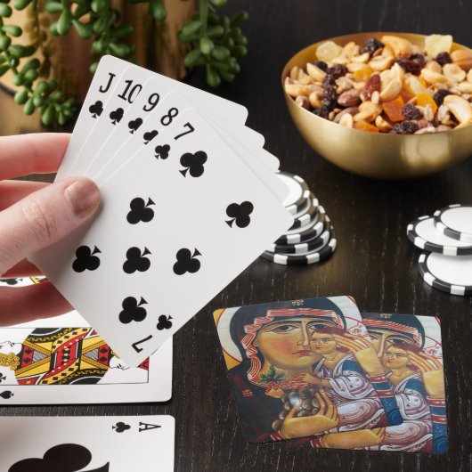 Mother Mary And Jesus Art Pokerkaarten (Insitu)