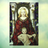 MOTHER MARY (BLOND) BABY JESUS WINDOW CLING RAAMSTICKER (Vel 3)