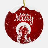 Mother Mary Matthew 1:18 Holy Ghost Passage  ⛪️ 🎄 Keramisch Ornament (Voorkant)