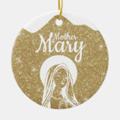 Mother Mary Matthew 1:18 Holy Ghost Passage ⛪️ 🎄 Keramisch Ornament (Voorkant)