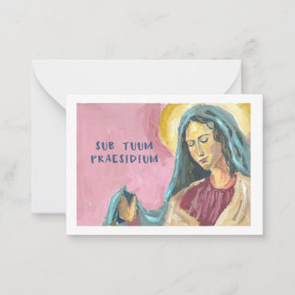 Mother Mary prayer card Notitiekaartje