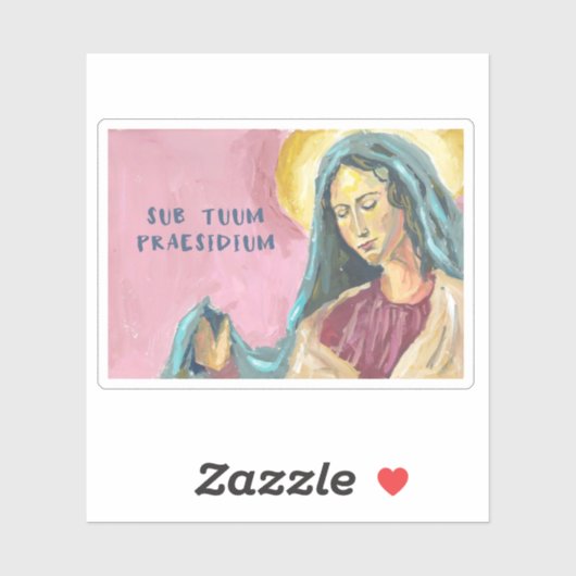 Mother Mary prayer sticker (Vel)