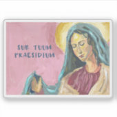 Mother Mary prayer sticker (Voorkant)