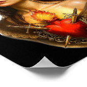 Mother Mary Sacred Heart Cry  Poster (Hoek)