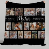 Mother Memorial 18 Photo Collage Fleece Deken