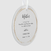 Mother/Mum Of The Bride Keepsake Ornament (voorkant)