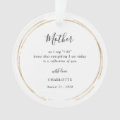Mother/Mum Of The Bride Keepsake Ornament (voorkant)