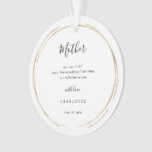 Mother/Mum Of The Bride Keepsake Ornament (voorkant)