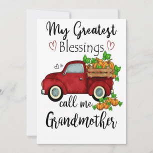 Mother My Greatest Blessings Call Me Grandmother Kaart