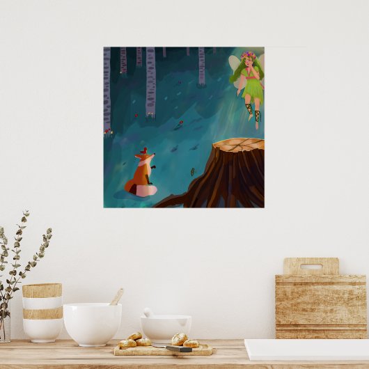 Mother Nature grief Poster (Keuken)