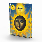 Mother Nature Sun moon Original fantasy art Fotoblokken (Rechts)