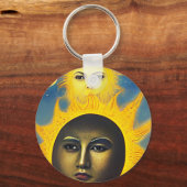 Mother Nature Sun moon Original fantasy art Sleutelhanger (Voorkant)