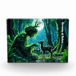 Mother nature's gentle touch on a spotted fawn fotoblokken