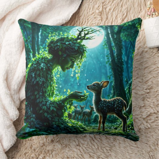 Mother nature's gentle touch on a spotted fawn kussen (Deken)