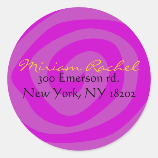 MOTHER NATUUR SWIRL Bat Bar Mitzvah Sticker (Voorkant)