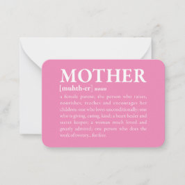 Mother Notitiekaartje
