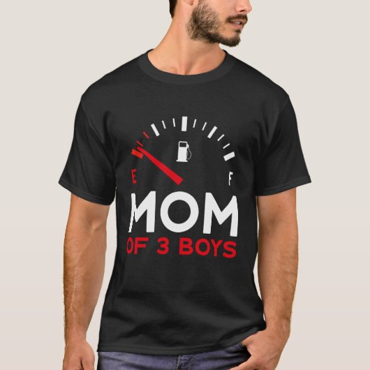 Mother of 3 Boys Mother's Day Mom T-shirt (Voorkant)