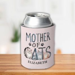Mother of Cats, Fun Gift for Cat Lovers Blikjeskoeler