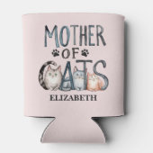 Mother of Cats, Fun Gift for Cat Lovers Blikjeskoeler (Achterkant)