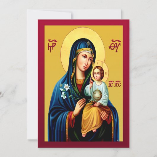 Mother of God new red Kaart (Voorkant)