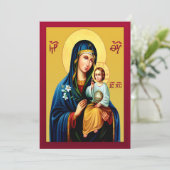 Mother of God new red Kaart (Staand voorkant)