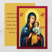 Mother of God new red Kaart (Voorkant / Achterkant)