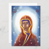 Mother of God Paper Icon Card Bedankkaart (Voorkant / Achterkant)