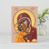 Mother of God Paper Icon Card Bedankkaart (Staand voorkant)