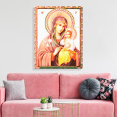 Mother of God Russian Icon Canvas Afdruk (Insitu (Woonkamer))