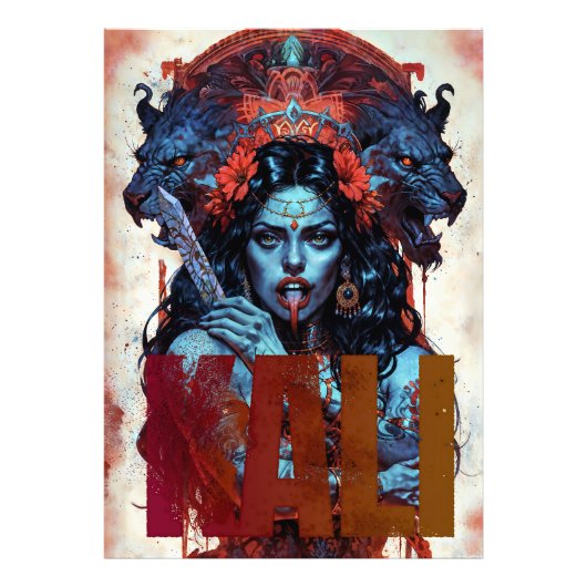 Mother of Liberation Kali Foto Afdruk (Voorkant)