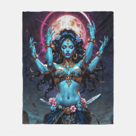 Mother of Liberation Kali Goddess Fleece Deken