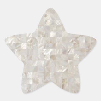 Mother of Pearl, Beige Light  Ster Sticker
