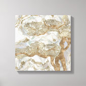 Mother of pearl Golden Tree Canvas Afdruk (Voorkant)