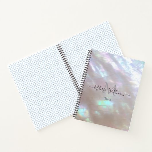 Mother-of-pearl  Monogram Shimmering Notitieboek (Binnen)