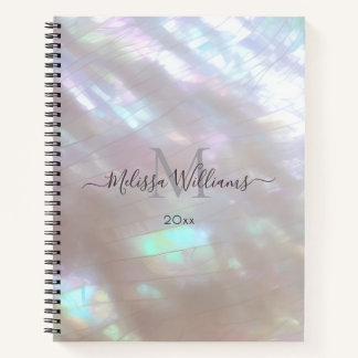 Mother-of-pearl  Monogram Shimmering Notitieboek