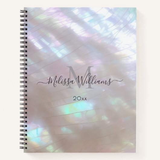 Mother-of-pearl  Monogram Shimmering Notitieboek (Voorkant)