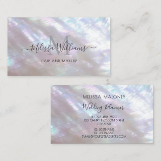 Mother-of-pearl  Monogram Shimmering Visitekaartje