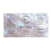 Mother-of-pearl Shimmering Serum Label (Voorkant)