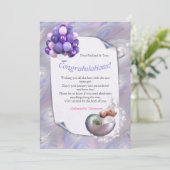 Mother of Pearls giving Birth to a Baby Girl Bedankkaart (Staand voorkant)