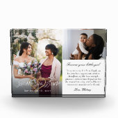 Mother of the Bride Heart Wedding Then & Now Photo Fotoblokken (Voorkant)