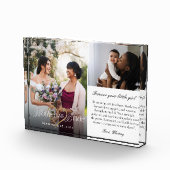 Mother of the Bride Heart Wedding Then & Now Photo Fotoblokken (Rechts)