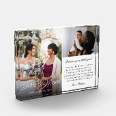 Mother of the Bride Heart Wedding Then & Now Photo Fotoblokken (Links)