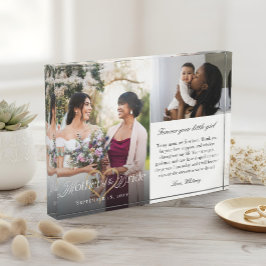 Mother of the Bride Heart Wedding Then & Now Photo Fotoblokken