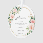 Mother Of The Bride Keepsake Ornament (voorkant)