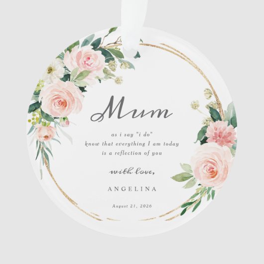 Mother Of The Bride Keepsake Ornament (voorkant)