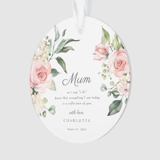 Mother Of The Bride Keepsake Ornament (voorkant)