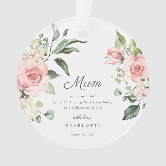 Mother Of The Bride Keepsake Ornament (voorkant)