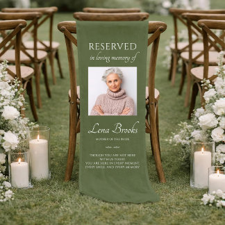 Mother Of The Bride Photo Reserved Linen Wedding Korte Tafelloper