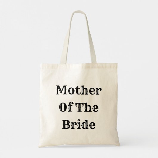 Mother Of The Bride Trendy Wedding Gift Favor Tote Bag (Achterkant)
