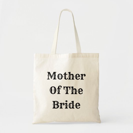 Mother Of The Bride Trendy Wedding Gift Favor Tote Bag (Voorkant)